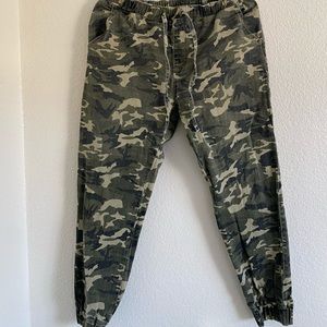 Army Print Jogger Style Pants